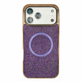 Funda para teléfono MagSafe de policarbonato con purpurina y acabado galvanizado, For iPhone 17 Pro Max, For iPhone 17 Pro, For iPhone 16 Pro Max, For iPhone 16 Pro, For iPhone 16 Plus, For iPhone 16, For iPhone 15 Pro Max, For iPhone 15 Pro