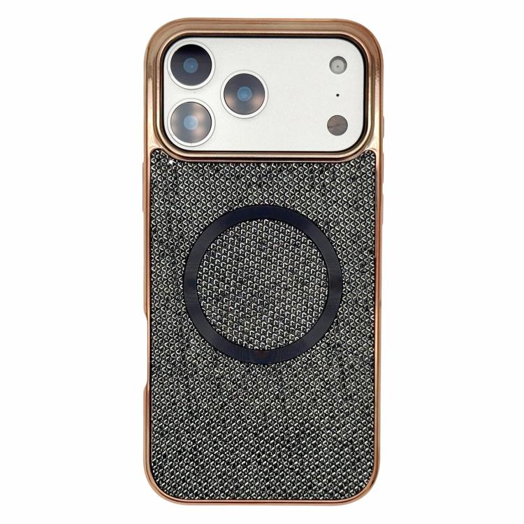 Funda para teléfono MagSafe de policarbonato con purpurina y acabado galvanizado, For iPhone 17 Pro Max, For iPhone 17 Pro, For iPhone 16 Pro Max, For iPhone 16 Pro, For iPhone 16 Plus, For iPhone 16, For iPhone 15 Pro Max, For iPhone 15 Pro