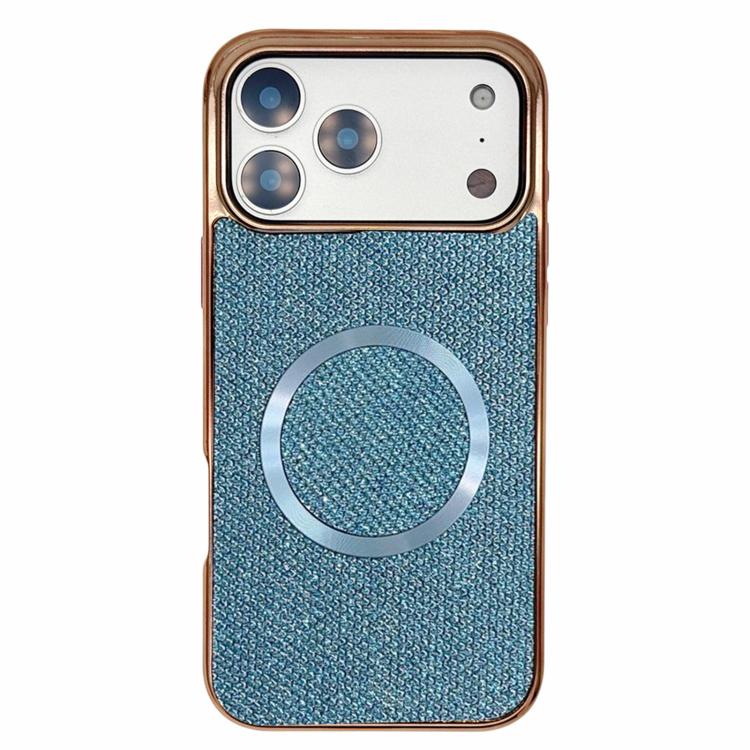 Funda para teléfono MagSafe de policarbonato con purpurina y acabado galvanizado, For iPhone 17 Pro Max, For iPhone 17 Pro, For iPhone 16 Pro Max, For iPhone 16 Pro, For iPhone 16 Plus, For iPhone 16, For iPhone 15 Pro Max, For iPhone 15 Pro