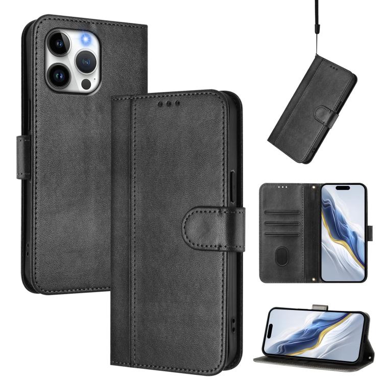 Funda de teléfono de cuero retro con hebilla para empalme de cables, For iPhone 17e / 16e, For iPhone 17 Pro Max, For iPhone 17 Pro, For iPhone 17, For iPhone Air, For iPhone 16 Pro Max