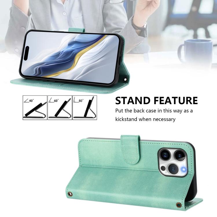 Funda de teléfono de cuero retro con hebilla para empalme de cables, For iPhone 16 Pro, For iPhone 16 Plus, For iPhone 16, For iPhone 15 Pro Max, For iPhone 15 Pro, For iPhone 15 Plus