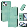 Funda de teléfono de cuero retro con hebilla para empalme de cables, For iPhone 15, For iPhone 14 Plus, For iPhone 14 / 13, For iPhone 14 Pro, For iPhone 14 Pro Max, For iPhone 7 / 8 / SE 2022