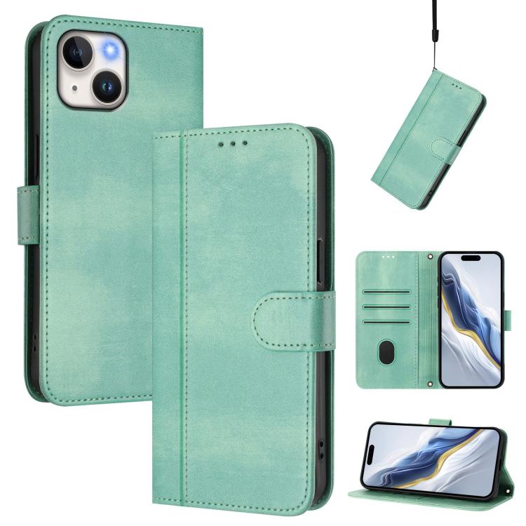 Funda de teléfono de cuero retro con hebilla para empalme de cables, For iPhone 15, For iPhone 14 Plus, For iPhone 14 / 13, For iPhone 14 Pro, For iPhone 14 Pro Max, For iPhone 7 / 8 / SE 2022
