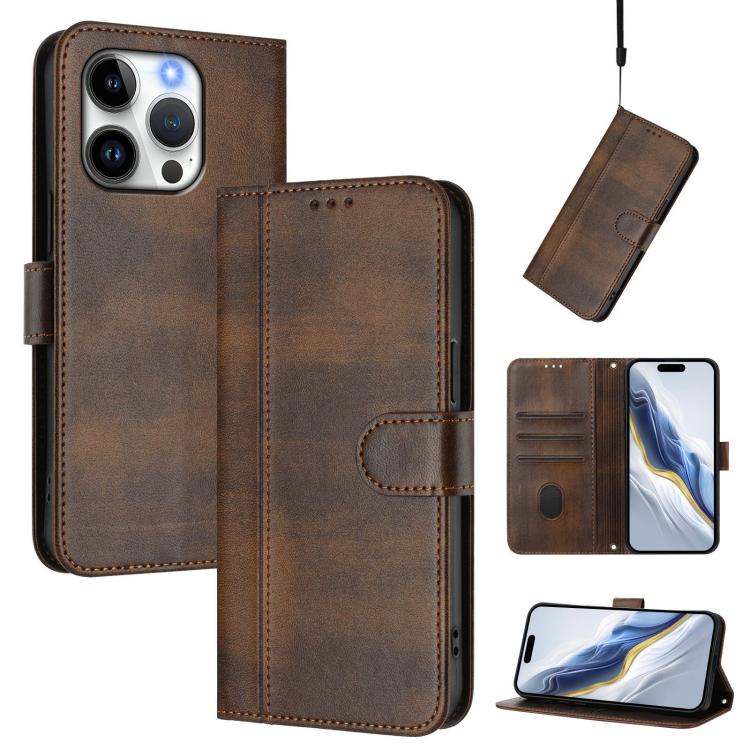 Funda de teléfono de cuero retro con hebilla para empalme de cables, For iPhone 13 Pro Max, For iPhone 13 Pro, For iPhone 13 mini, For iPhone 12 / 12 Pro, For iPhone 12 Pro Max, For iPhone 12 mini