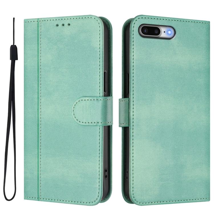 Funda de teléfono de cuero retro con hebilla para empalme de cables, For iPhone 7 Plus / 8 Plus