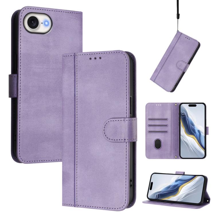 Funda de teléfono de cuero retro con hebilla para empalme de cables, For iPhone 17e / 16e, For iPhone 17 Pro Max, For iPhone 17 Pro, For iPhone 17, For iPhone Air, For iPhone 16 Pro Max