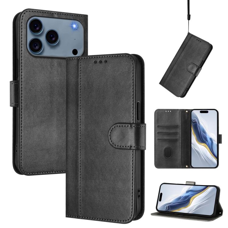 Funda de teléfono de cuero retro con hebilla para empalme de cables, For iPhone 17e / 16e, For iPhone 17 Pro Max, For iPhone 17 Pro, For iPhone 17, For iPhone Air, For iPhone 16 Pro Max