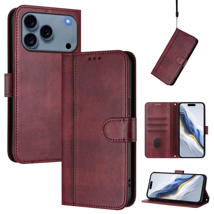 Funda de teléfono de cuero retro con hebilla para empalme de cables, For iPhone 17e / 16e, For iPhone 17 Pro Max, For iPhone 17 Pro, For iPhone 17, For iPhone Air, For iPhone 16 Pro Max