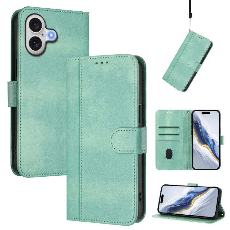 Funda de teléfono de cuero retro con hebilla para empalme de cables, For iPhone 17e / 16e, For iPhone 17 Pro Max, For iPhone 17 Pro, For iPhone 17, For iPhone Air, For iPhone 16 Pro Max