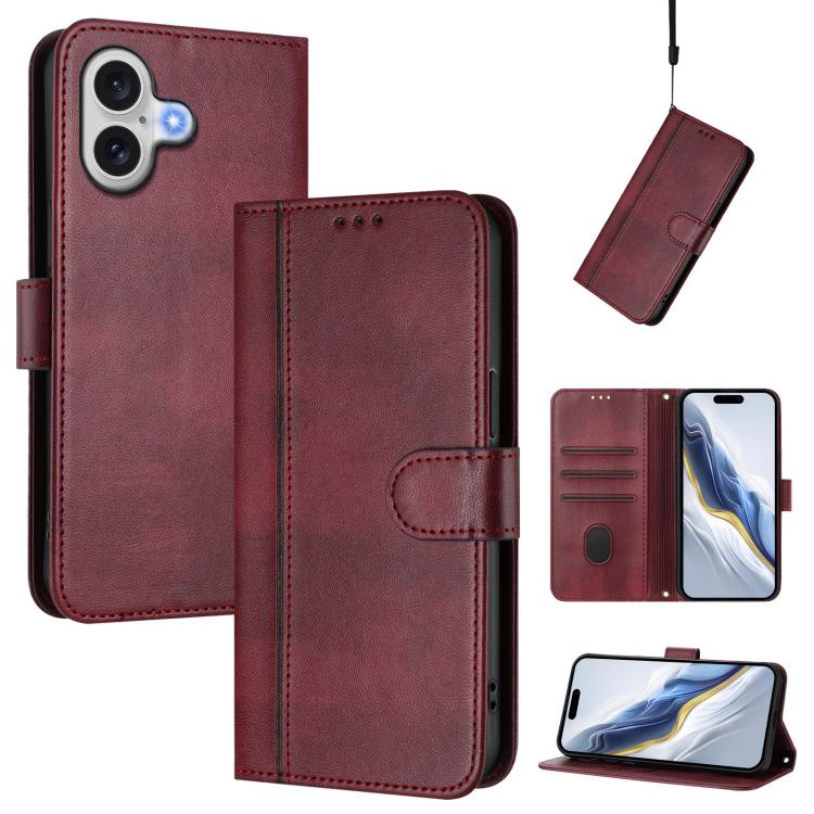 Funda de teléfono de cuero retro con hebilla para empalme de cables, For iPhone 17e / 16e, For iPhone 17 Pro Max, For iPhone 17 Pro, For iPhone 17, For iPhone Air, For iPhone 16 Pro Max