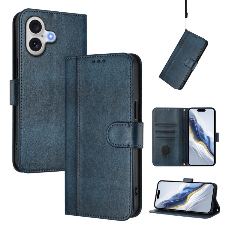 Funda de teléfono de cuero retro con hebilla para empalme de cables, For iPhone 17e / 16e, For iPhone 17 Pro Max, For iPhone 17 Pro, For iPhone 17, For iPhone Air, For iPhone 16 Pro Max