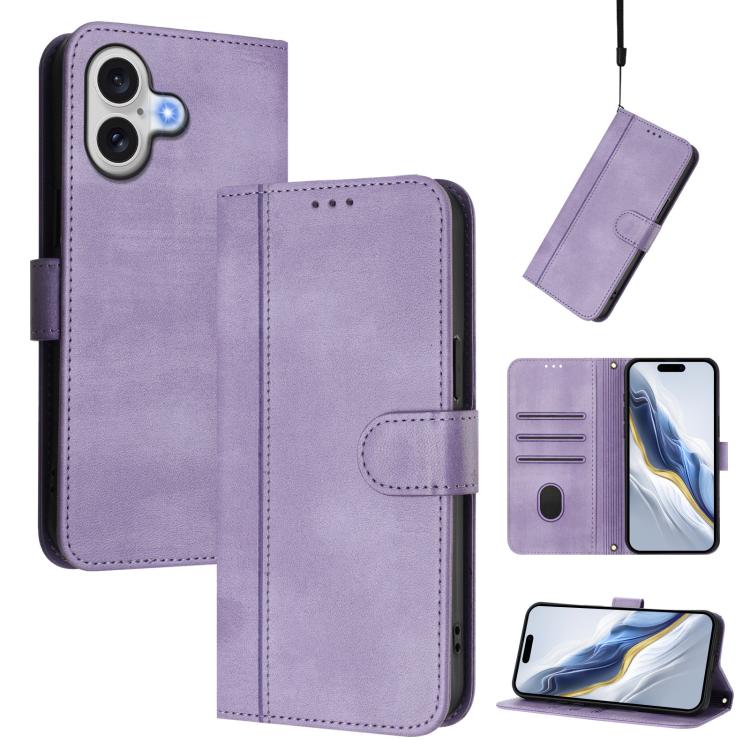 Funda de teléfono de cuero retro con hebilla para empalme de cables, For iPhone 17e / 16e, For iPhone 17 Pro Max, For iPhone 17 Pro, For iPhone 17, For iPhone Air, For iPhone 16 Pro Max