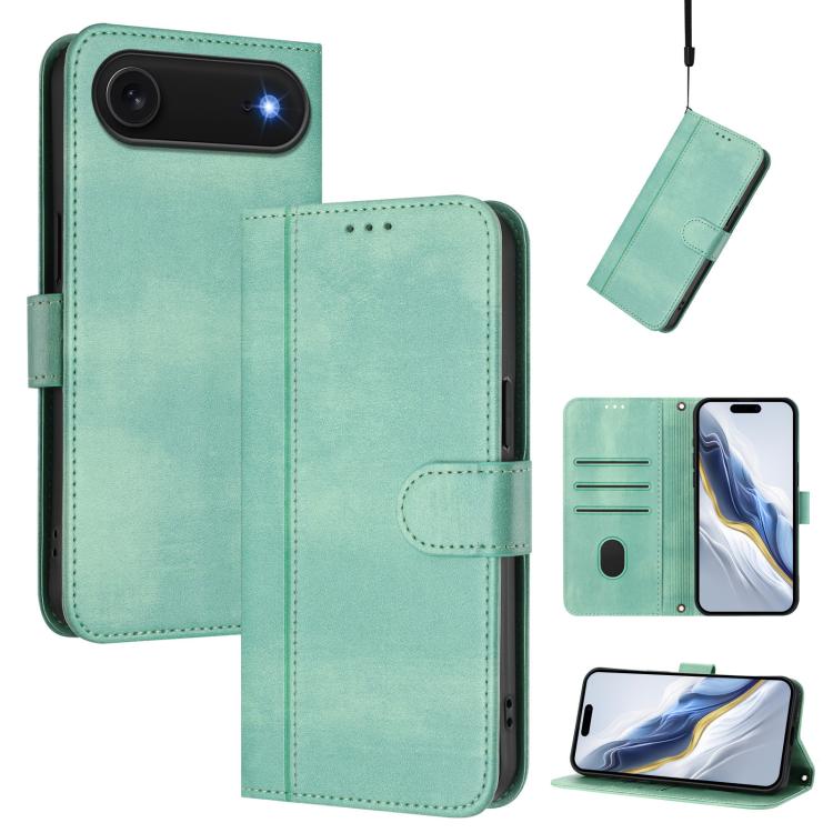 Funda de teléfono de cuero retro con hebilla para empalme de cables, For iPhone 17e / 16e, For iPhone 17 Pro Max, For iPhone 17 Pro, For iPhone 17, For iPhone Air, For iPhone 16 Pro Max