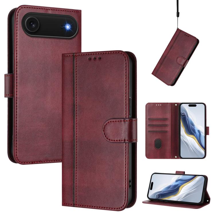 Funda de teléfono de cuero retro con hebilla para empalme de cables, For iPhone 17e / 16e, For iPhone 17 Pro Max, For iPhone 17 Pro, For iPhone 17, For iPhone Air, For iPhone 16 Pro Max