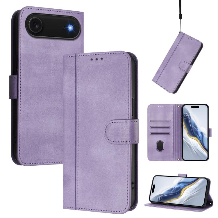 Funda de teléfono de cuero retro con hebilla para empalme de cables, For iPhone 17e / 16e, For iPhone 17 Pro Max, For iPhone 17 Pro, For iPhone 17, For iPhone Air, For iPhone 16 Pro Max