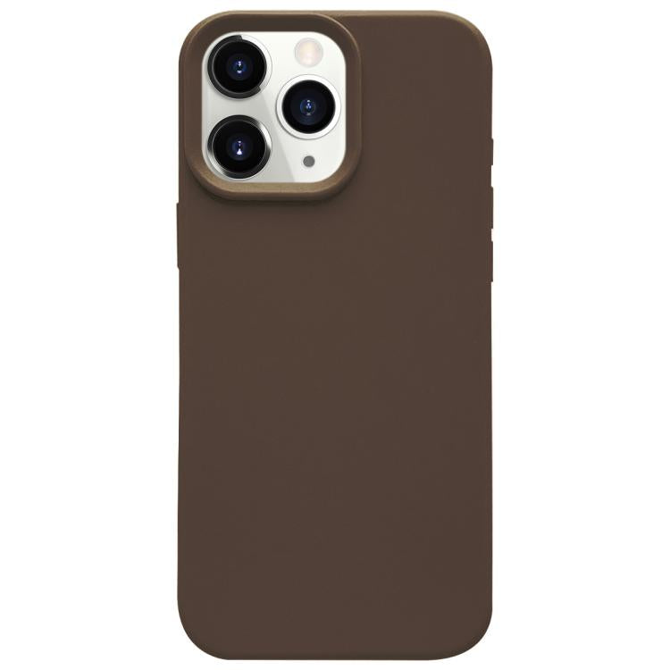 Funda para teléfono de silicona líquida con imitación simple de dopamina, For iPhone 12 Pro Max, For iPhone 12 Pro, For iPhone 11 Pro Max