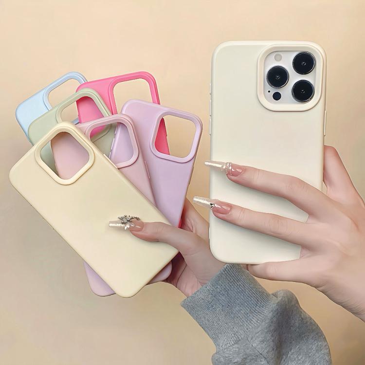 Funda para teléfono de silicona líquida con imitación simple de dopamina, For iPhone 12 Pro Max, For iPhone 12 Pro, For iPhone 11 Pro Max