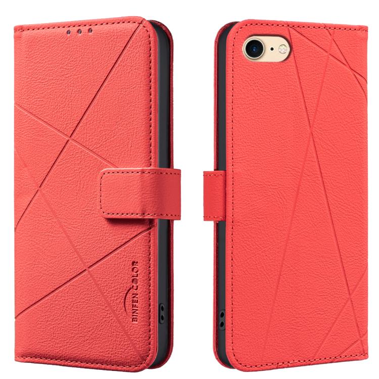 Funda de cuero para teléfono con estampado geométrico y protección RFID, For iPhone 6 / 7 / 8 / SE, For iPhone 13 Pro Max, For iPhone 13 Pro, For iPhone 12 / 12 Pro, For iPhone 12 Pro Max, For iPhone 11 Pro Max, For iPhone 11, For iPhone 11 Pro