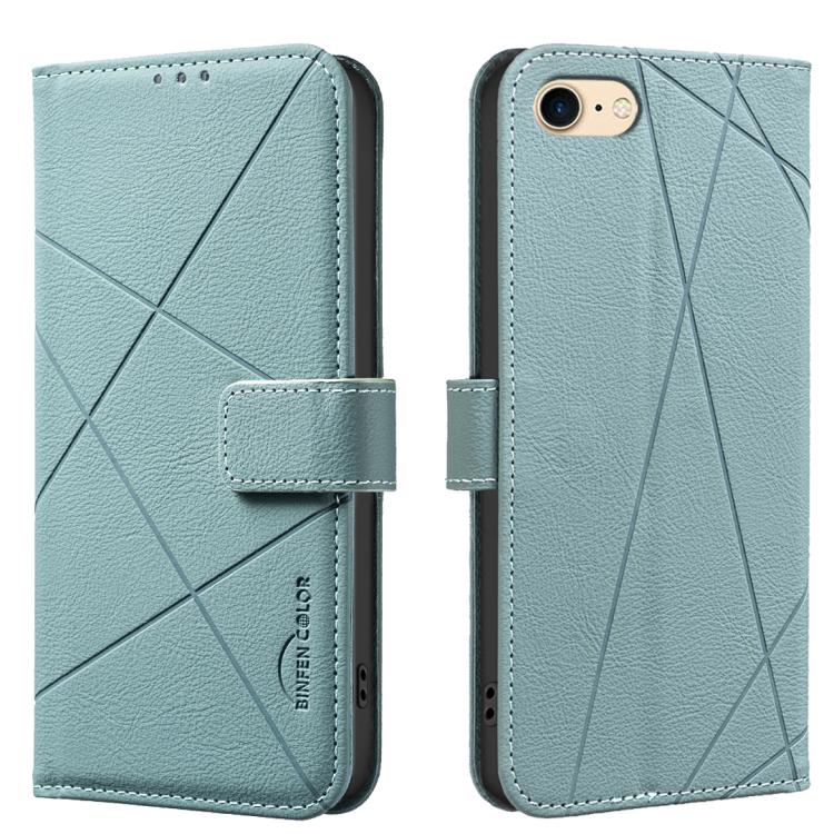 Funda de cuero para teléfono con estampado geométrico y protección RFID, For iPhone 6 / 7 / 8 / SE, For iPhone 13 Pro Max, For iPhone 13 Pro, For iPhone 12 / 12 Pro, For iPhone 12 Pro Max, For iPhone 11 Pro Max, For iPhone 11, For iPhone 11 Pro