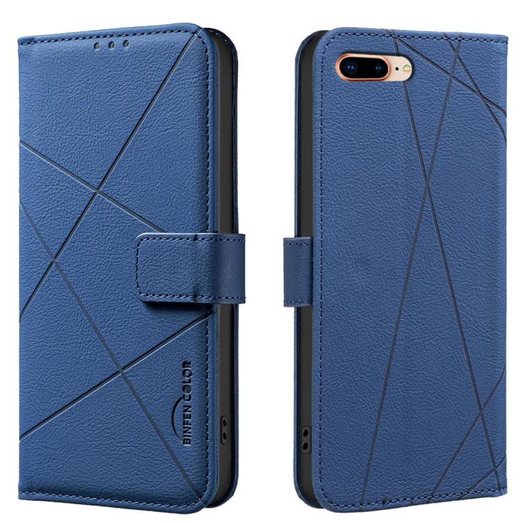 Funda de cuero para teléfono con estampado geométrico y protección RFID, For iPhone XR, For iPhone XS Max, For iPhone 6 Plus / 7 Plus / 8 Plus