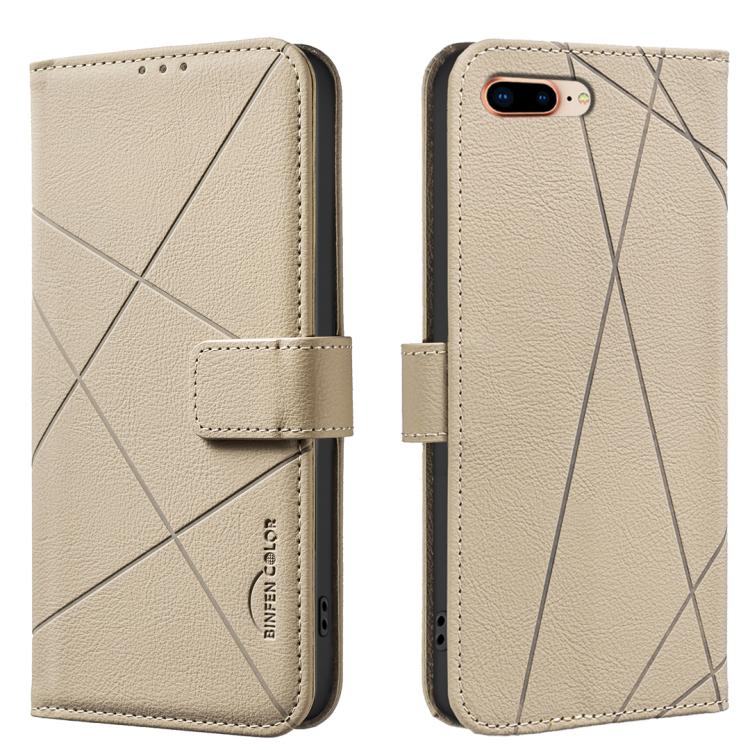 Funda de cuero para teléfono con estampado geométrico y protección RFID, For iPhone XR, For iPhone XS Max, For iPhone 6 Plus / 7 Plus / 8 Plus