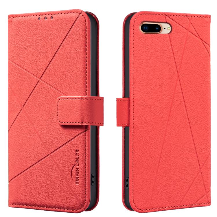 Funda de cuero para teléfono con estampado geométrico y protección RFID, For iPhone XR, For iPhone XS Max, For iPhone 6 Plus / 7 Plus / 8 Plus