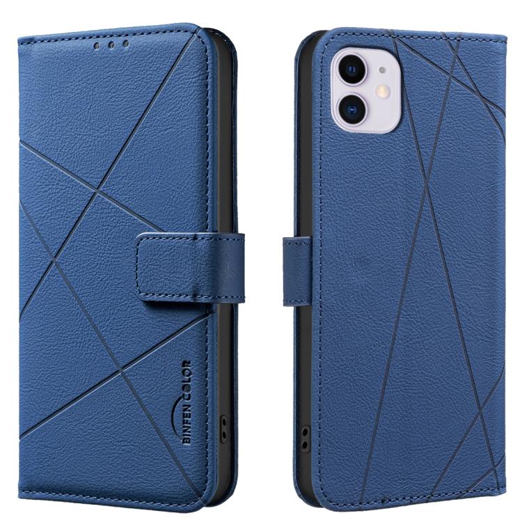 Funda de cuero para teléfono con estampado geométrico y protección RFID, For iPhone 6 / 7 / 8 / SE, For iPhone 13 Pro Max, For iPhone 13 Pro, For iPhone 12 / 12 Pro, For iPhone 12 Pro Max, For iPhone 11 Pro Max, For iPhone 11, For iPhone 11 Pro