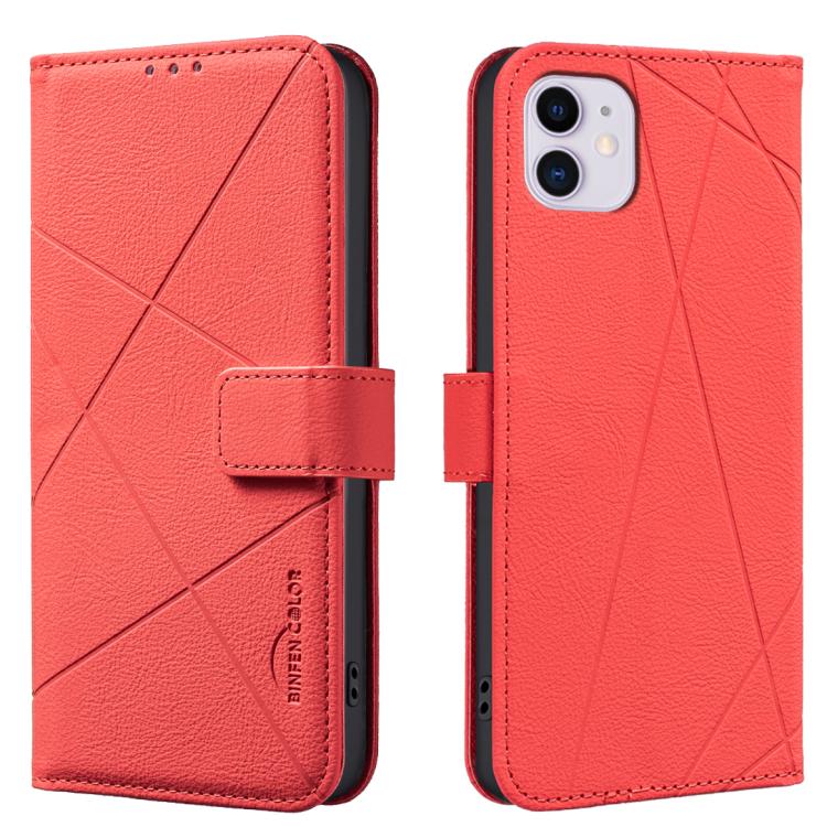 Funda de cuero para teléfono con estampado geométrico y protección RFID, For iPhone 6 / 7 / 8 / SE, For iPhone 13 Pro Max, For iPhone 13 Pro, For iPhone 12 / 12 Pro, For iPhone 12 Pro Max, For iPhone 11 Pro Max, For iPhone 11, For iPhone 11 Pro