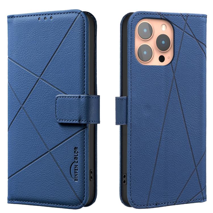 Funda de cuero para teléfono con estampado geométrico y protección RFID, For iPhone 6 / 7 / 8 / SE, For iPhone 13 Pro Max, For iPhone 13 Pro, For iPhone 12 / 12 Pro, For iPhone 12 Pro Max, For iPhone 11 Pro Max, For iPhone 11, For iPhone 11 Pro