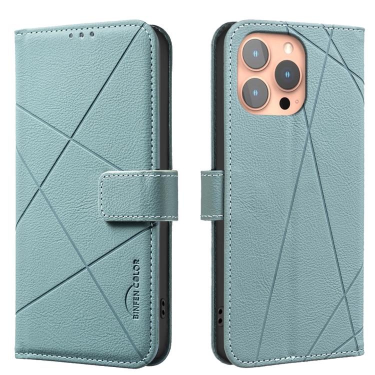 Funda de cuero para teléfono con estampado geométrico y protección RFID, For iPhone 6 / 7 / 8 / SE, For iPhone 13 Pro Max, For iPhone 13 Pro, For iPhone 12 / 12 Pro, For iPhone 12 Pro Max, For iPhone 11 Pro Max, For iPhone 11, For iPhone 11 Pro