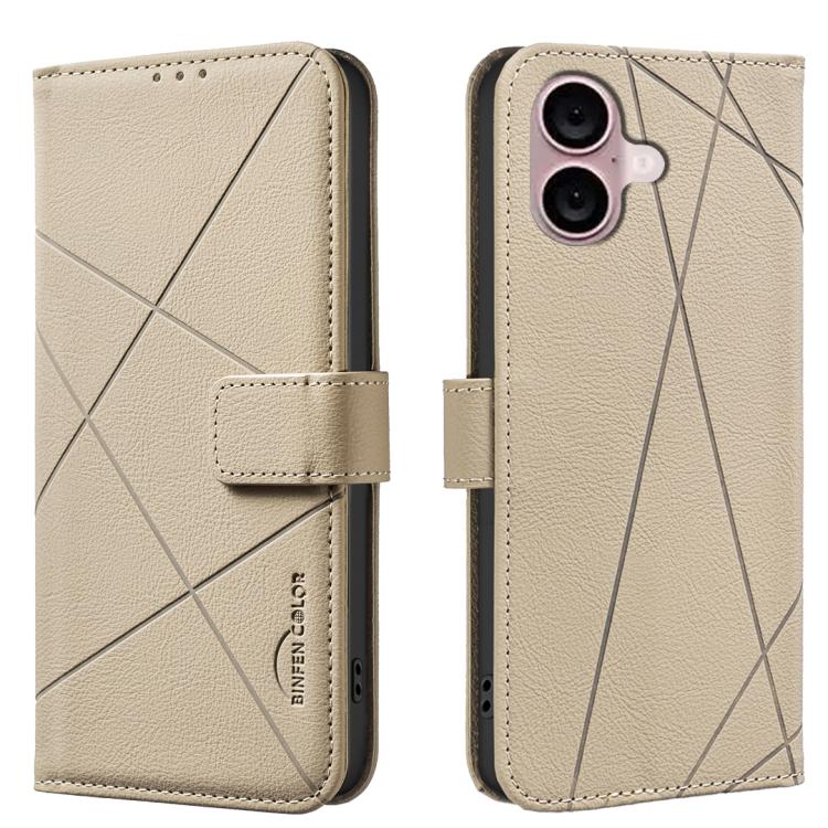 Funda de cuero para teléfono con estampado geométrico y protección RFID, For iPhone 18 Pro/17 Pro, For iPhone 18 Pro Max/17 Pro Max, For iPhone 16e / 17e, For iPhone 17, For iPhone Air, For iPhone 16 Pro Max, For iPhone 16 Pro, For iPhone 16 Plus