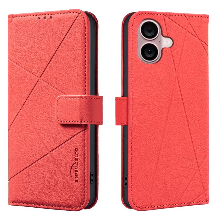 Funda de cuero para teléfono con estampado geométrico y protección RFID, For iPhone 18 Pro/17 Pro, For iPhone 18 Pro Max/17 Pro Max, For iPhone 16e / 17e, For iPhone 17, For iPhone Air, For iPhone 16 Pro Max, For iPhone 16 Pro, For iPhone 16 Plus