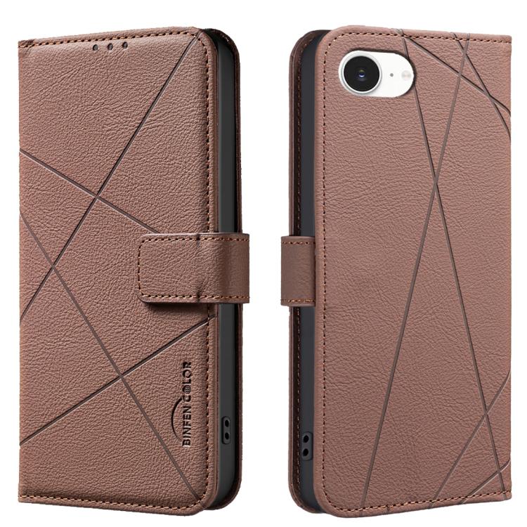 Funda de cuero para teléfono con estampado geométrico y protección RFID, For iPhone 18 Pro/17 Pro, For iPhone 18 Pro Max/17 Pro Max, For iPhone 16e / 17e, For iPhone 17, For iPhone Air, For iPhone 16 Pro Max, For iPhone 16 Pro, For iPhone 16 Plus