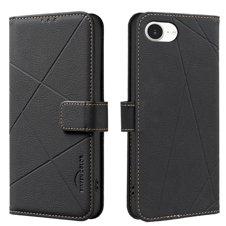 Funda de cuero para teléfono con estampado geométrico y protección RFID, For iPhone 18 Pro/17 Pro, For iPhone 18 Pro Max/17 Pro Max, For iPhone 16e / 17e, For iPhone 17, For iPhone Air, For iPhone 16 Pro Max, For iPhone 16 Pro, For iPhone 16 Plus