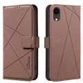 Funda de cuero para teléfono con estampado geométrico y protección RFID, For iPhone XR, For iPhone XS Max, For iPhone 6 Plus / 7 Plus / 8 Plus