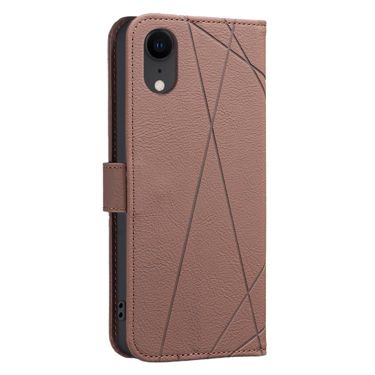 Funda de cuero para teléfono con estampado geométrico y protección RFID, For iPhone XR, For iPhone XS Max, For iPhone 6 Plus / 7 Plus / 8 Plus