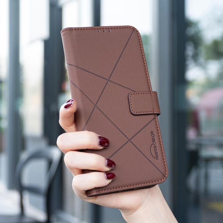 Funda de cuero para teléfono con estampado geométrico y protección RFID, For iPhone XR, For iPhone XS Max, For iPhone 6 Plus / 7 Plus / 8 Plus