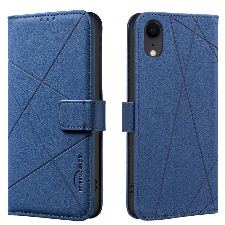 Funda de cuero para teléfono con estampado geométrico y protección RFID, For iPhone XR, For iPhone XS Max, For iPhone 6 Plus / 7 Plus / 8 Plus