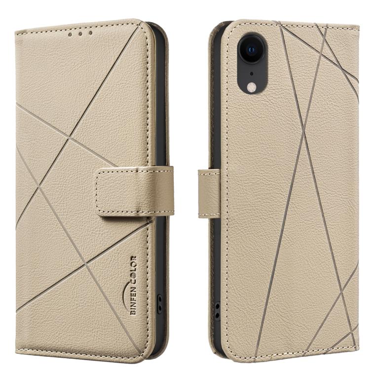 Funda de cuero para teléfono con estampado geométrico y protección RFID, For iPhone XR, For iPhone XS Max, For iPhone 6 Plus / 7 Plus / 8 Plus