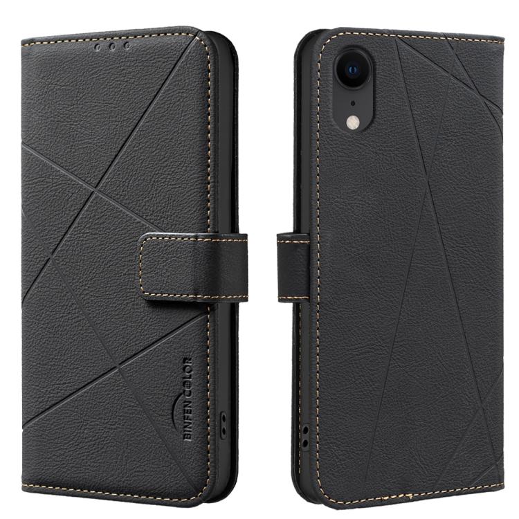 Funda de cuero para teléfono con estampado geométrico y protección RFID, For iPhone XR, For iPhone XS Max, For iPhone 6 Plus / 7 Plus / 8 Plus