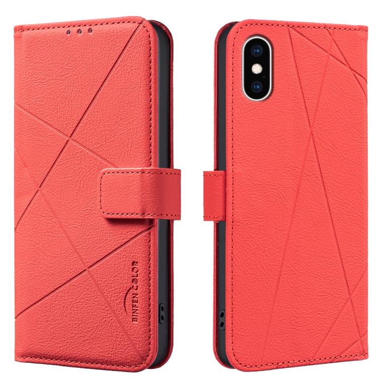 Funda de cuero para teléfono con estampado geométrico y protección RFID, For iPhone XR, For iPhone XS Max, For iPhone 6 Plus / 7 Plus / 8 Plus