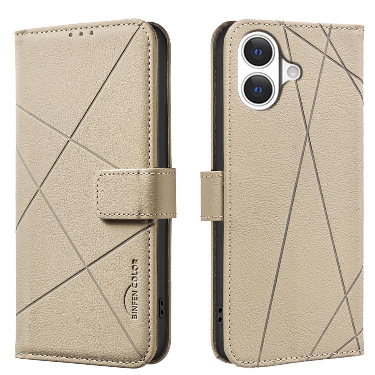 Funda de cuero para teléfono con estampado geométrico y protección RFID, For iPhone 18 Pro/17 Pro, For iPhone 18 Pro Max/17 Pro Max, For iPhone 16e / 17e, For iPhone 17, For iPhone Air, For iPhone 16 Pro Max, For iPhone 16 Pro, For iPhone 16 Plus