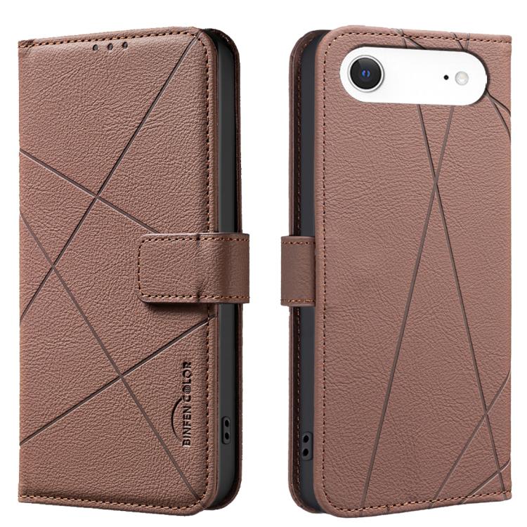 Funda de cuero para teléfono con estampado geométrico y protección RFID, For iPhone 18 Pro/17 Pro, For iPhone 18 Pro Max/17 Pro Max, For iPhone 16e / 17e, For iPhone 17, For iPhone Air, For iPhone 16 Pro Max, For iPhone 16 Pro, For iPhone 16 Plus