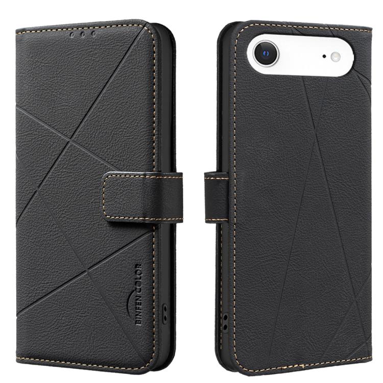 Funda de cuero para teléfono con estampado geométrico y protección RFID, For iPhone 18 Pro/17 Pro, For iPhone 18 Pro Max/17 Pro Max, For iPhone 16e / 17e, For iPhone 17, For iPhone Air, For iPhone 16 Pro Max, For iPhone 16 Pro, For iPhone 16 Plus
