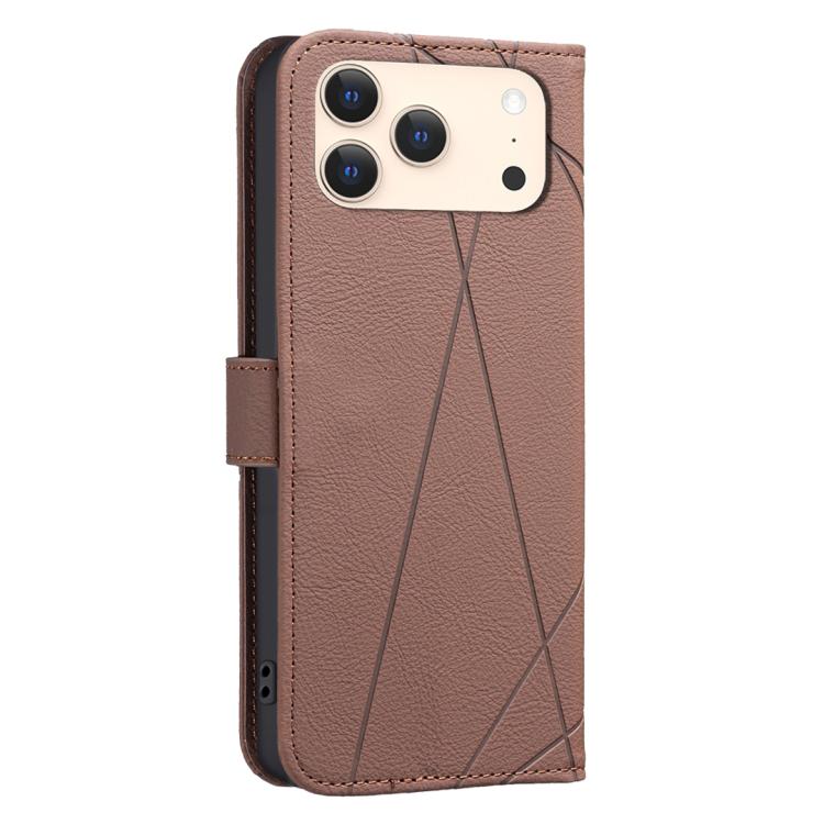 Funda de cuero para teléfono con estampado geométrico y protección RFID, For iPhone 18 Pro/17 Pro, For iPhone 18 Pro Max/17 Pro Max, For iPhone 16e / 17e, For iPhone 17, For iPhone Air, For iPhone 16 Pro Max, For iPhone 16 Pro, For iPhone 16 Plus