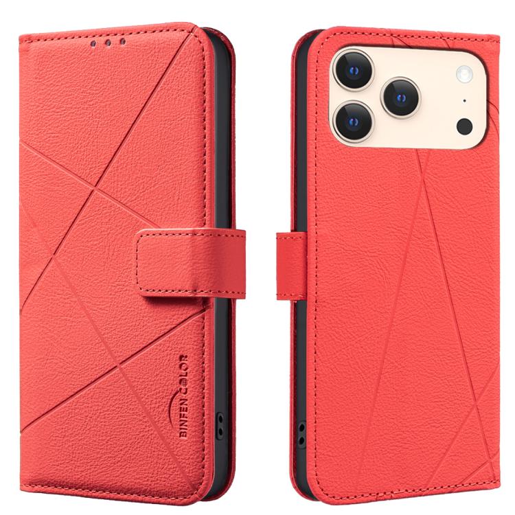 Funda de cuero para teléfono con estampado geométrico y protección RFID, For iPhone 18 Pro/17 Pro, For iPhone 18 Pro Max/17 Pro Max, For iPhone 16e / 17e, For iPhone 17, For iPhone Air, For iPhone 16 Pro Max, For iPhone 16 Pro, For iPhone 16 Plus