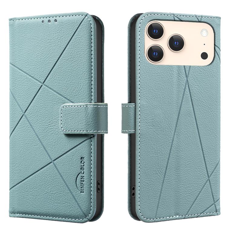 Funda de cuero para teléfono con estampado geométrico y protección RFID, For iPhone 18 Pro/17 Pro, For iPhone 18 Pro Max/17 Pro Max, For iPhone 16e / 17e, For iPhone 17, For iPhone Air, For iPhone 16 Pro Max, For iPhone 16 Pro, For iPhone 16 Plus