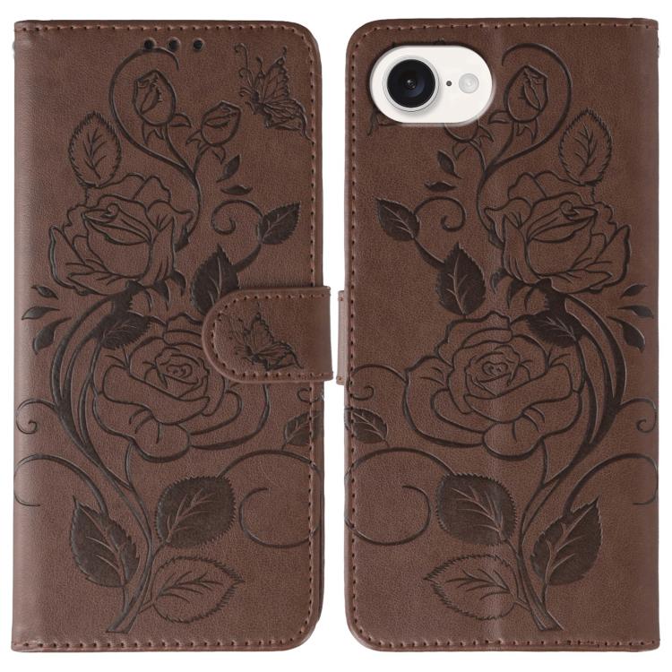 Funda de teléfono de piel con relieve de mariposa rosa, For iPhone 18 Pro / 17 Pro, For iPhone 18 Pro Max / 17 Pro Max, For iPhone 17e / 16e, For iPhone 17, For iPhone Air