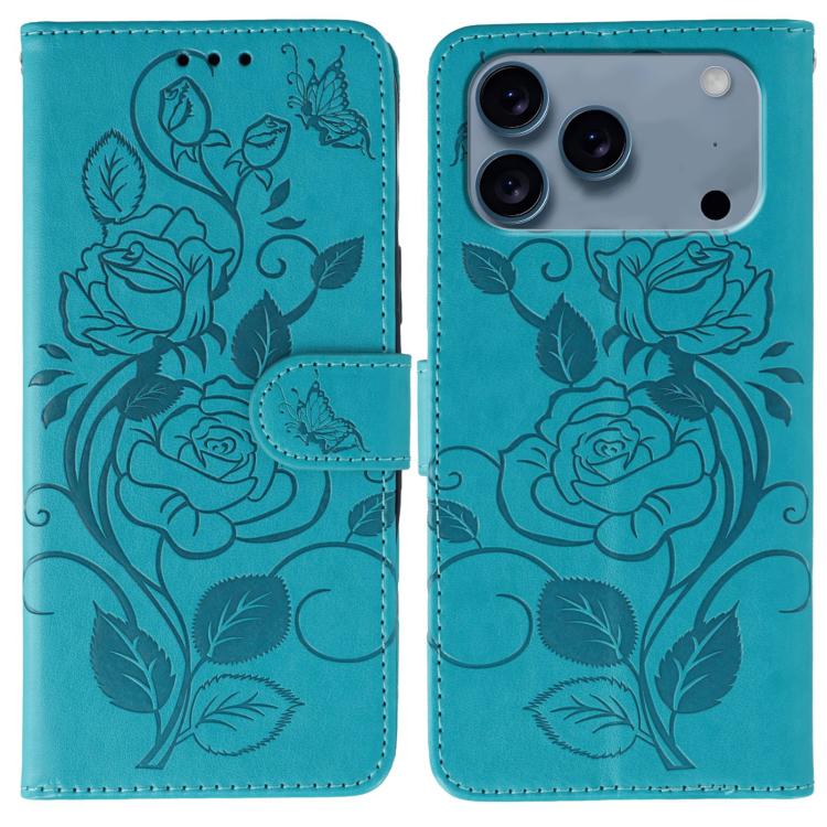 Funda de teléfono de piel con relieve de mariposa rosa, For iPhone 18 Pro / 17 Pro, For iPhone 18 Pro Max / 17 Pro Max, For iPhone 17e / 16e, For iPhone 17, For iPhone Air