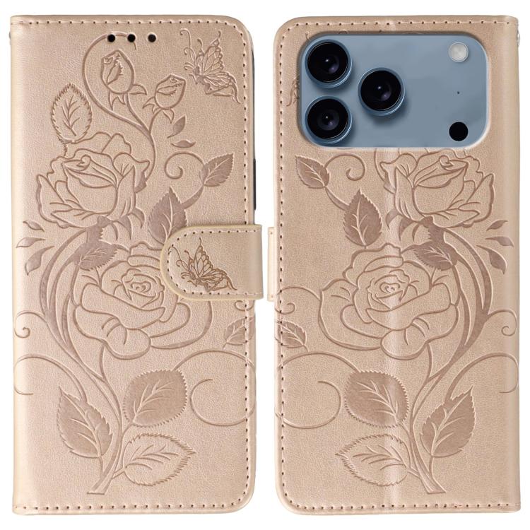 Funda de teléfono de piel con relieve de mariposa rosa, For iPhone 18 Pro / 17 Pro, For iPhone 18 Pro Max / 17 Pro Max, For iPhone 17e / 16e, For iPhone 17, For iPhone Air